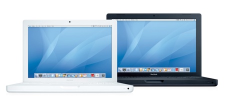 White and Black MacBook