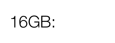 16GB: